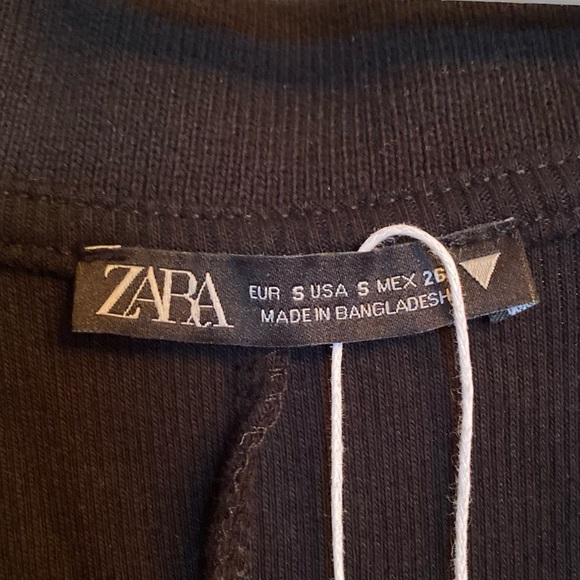 Zara ribbed lapel collared dress - Picture 5 of 7